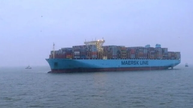 Mumbai Mersk aground off Germany