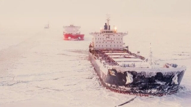 record late season convoy on North Sea Route