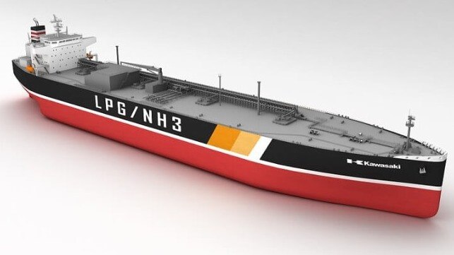 NYK dual-fuel LPG and ammonia carriers