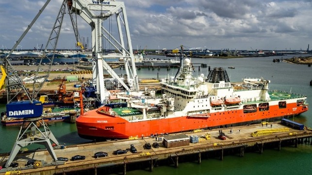 Navire de recherche antarctique livré pour l'Australie 