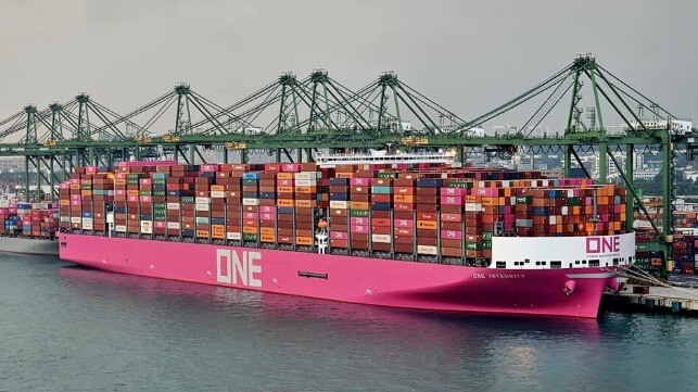 ONE containership record