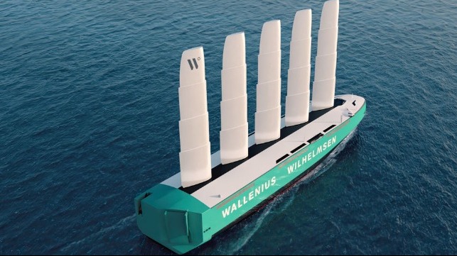 wind powered roro car carrier