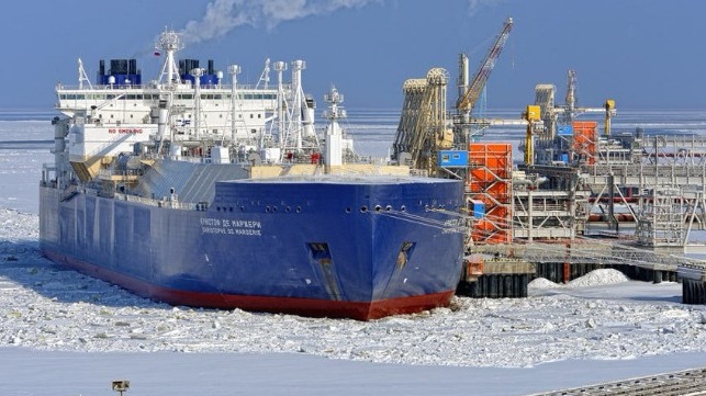 Christophe de Margerie at the dock in Yamal. Photo: Dimitriy Monakov