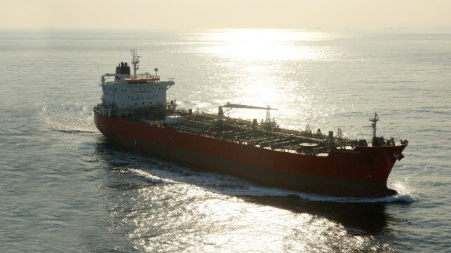 tanker at sea