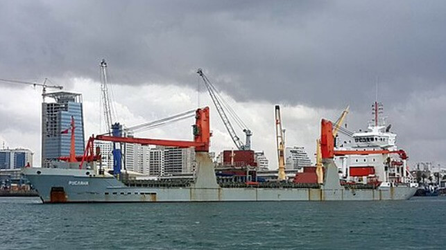 Russian cargo ship detained after captain and officers are found to be intoxicated