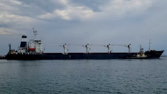 first bulker sails from Odesa