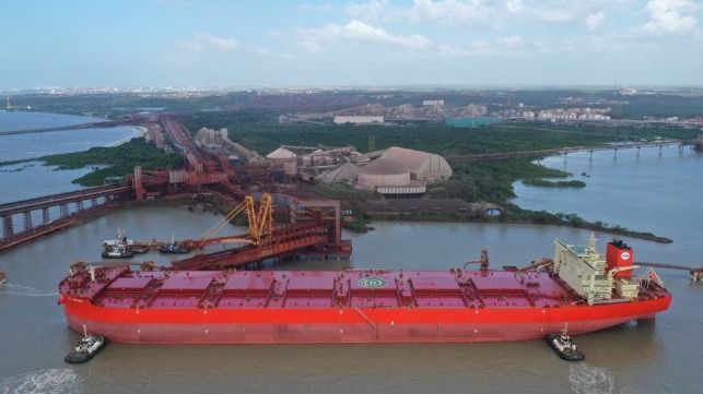 first air lubrication system on an large ore carrier