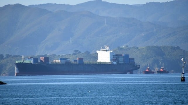 New Zealand towing containership