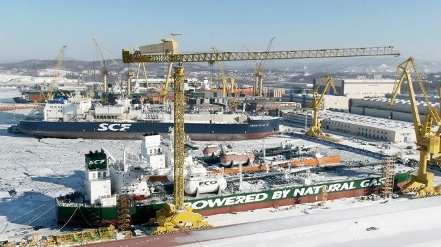Russian Aframax LNG-fueled tanker