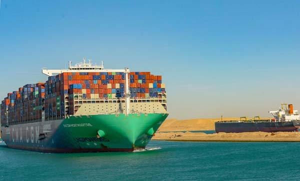 Suez Canal Jan 13 2024 CMA CGM