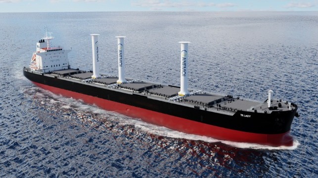 rotor sails on dry bulk carriers