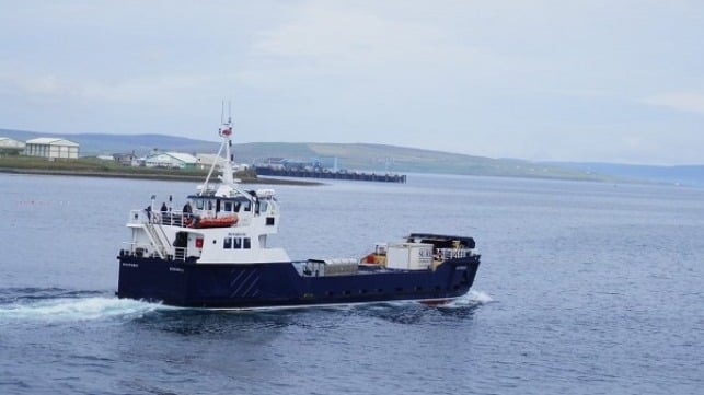The Shapinsay vessel courtesy of David Hibbert, Ornkey Islands Council