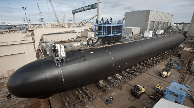 A Virginia-class boat on the ways at HII NNS (USN file image)