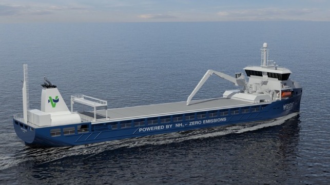 shortsea ammonia-fueled bulk carriers from Norway