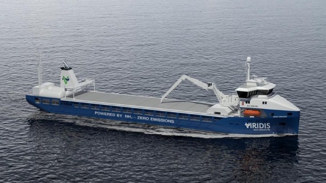 ammona-fueled short sea bulk carrier