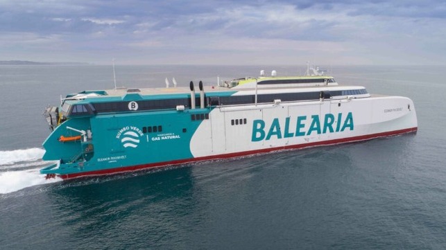 first and longest LNG-fueled fast ferry