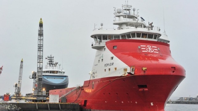 Equinor has 13 supply vessels in its contract portfolio that are ready for shore power supply, including Rem Eir from Remøy Shipping, whose contract with Equinor was recently extended by three years. (Photo: Vidar Hardeland / Equinor ASA)