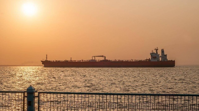 tanker at sea