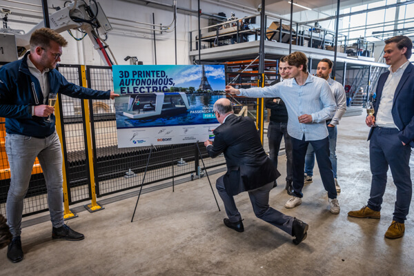 3D printed ferry keel laying Holland Shipyards Group