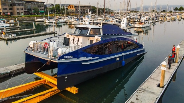 first US hydrogen fuel cell powered ferry launched