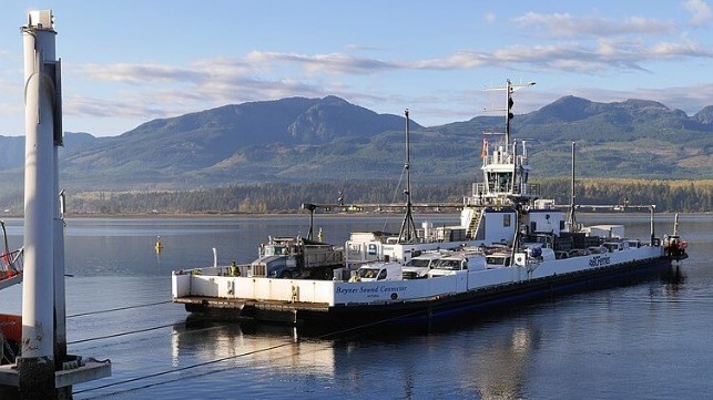 CROWD Rescued by BC Ferries Crew After 40 Minutes in Cold Water baynes sound connector