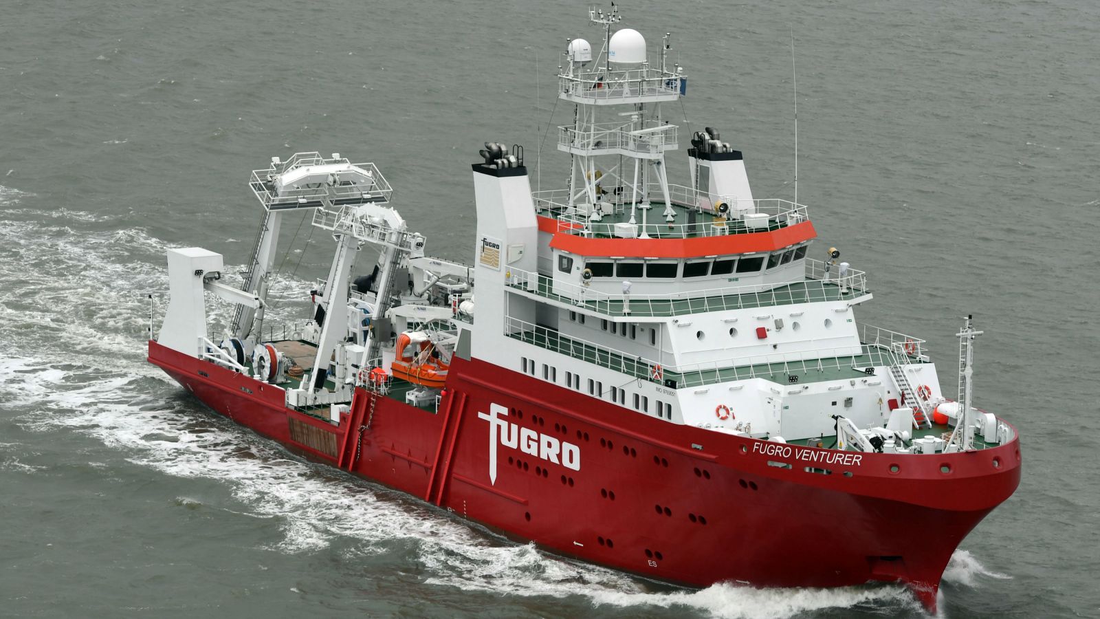 Fugro Venturer geophysical and hydrographic survey ships 
