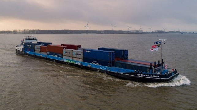 Dutch inland cargo vessel