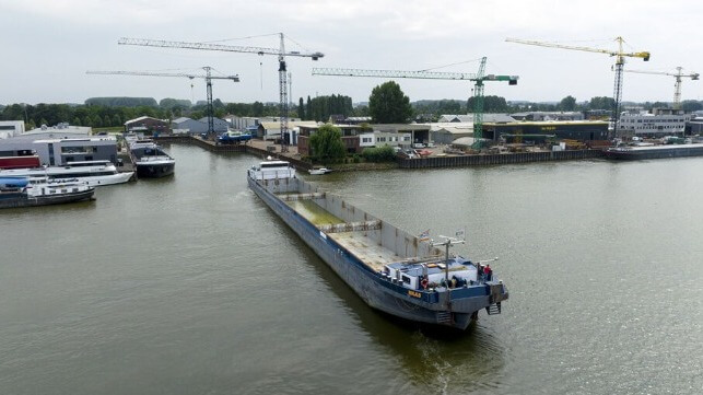 hydrogen conversion inland barge Netherlands