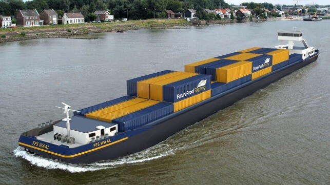 hydogen conversion for second Dutch inland barge 