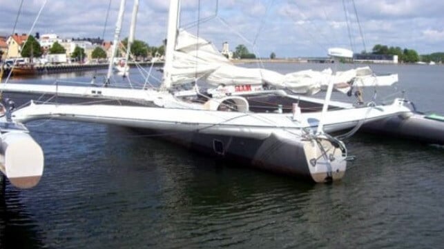 racing sailboat approached off Yemen