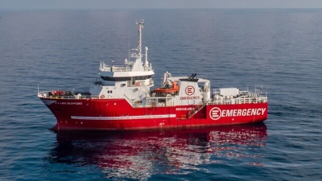 OSV used to rescue migrants in the Mediterranean