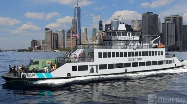 NYC electric hybrid ferry