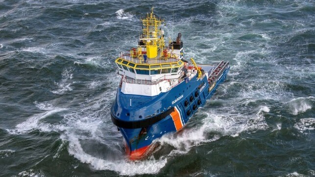 container collapse in North Sea