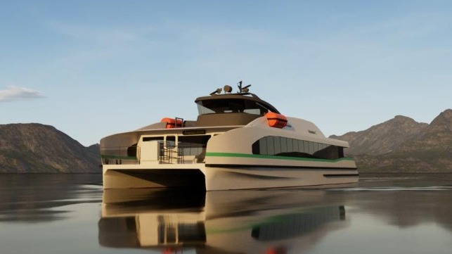 fully electric fast ferry uses modular design 