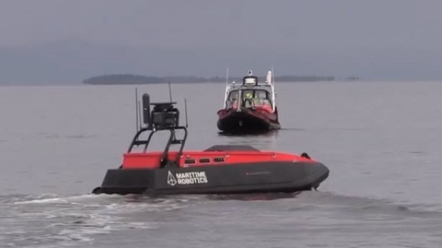 file photo: Kongsberg autonomous vessel testing