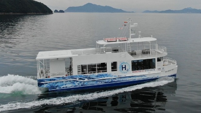 hydrogen fueled passenger ferry in Japan
