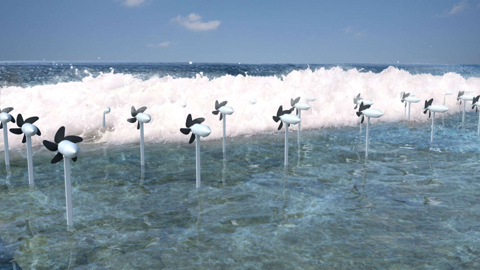 wave turbines