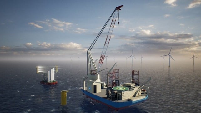 Makersk and Kirby built vessels for Empire Wind install