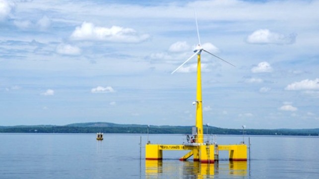 Maine floating offshore wind turbine