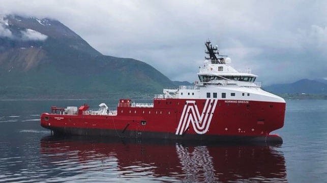 rebuilt oil service vessel for wind sector