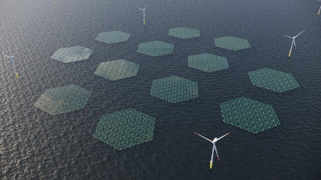 solar power combined with offshore wind farms
