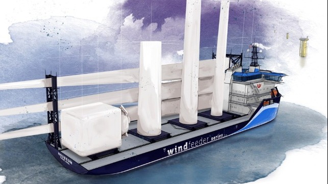 wind feeder vessel for US East Coast operations