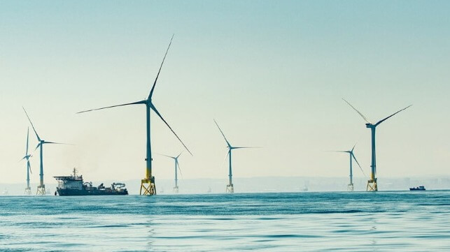 wind power to charge electric service vessels