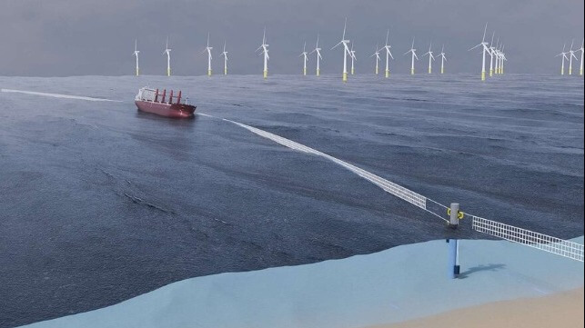maritime crash barriers for wind turbines