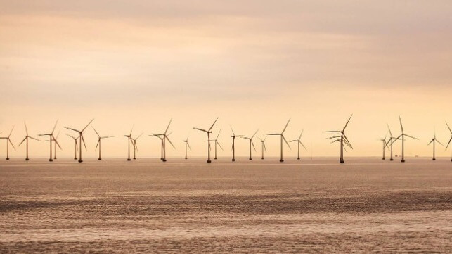 File image of wind turbines offshore
