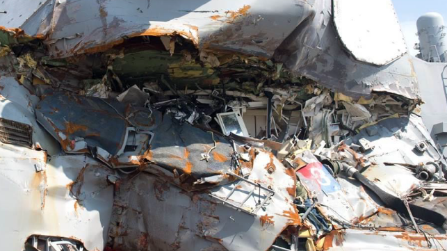damage to USS Fitzgerald