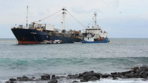 Grounded MV Floreana