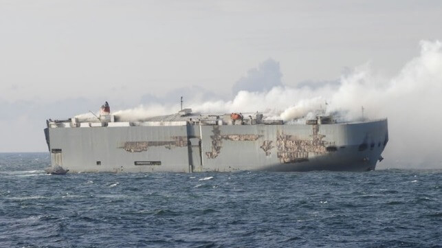 Fremantle Highway car carrier fire