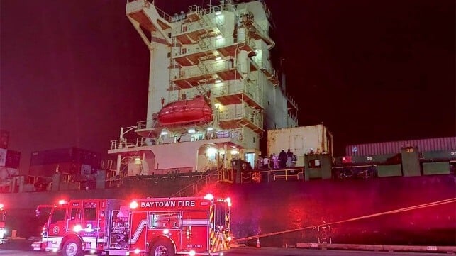 containership fire