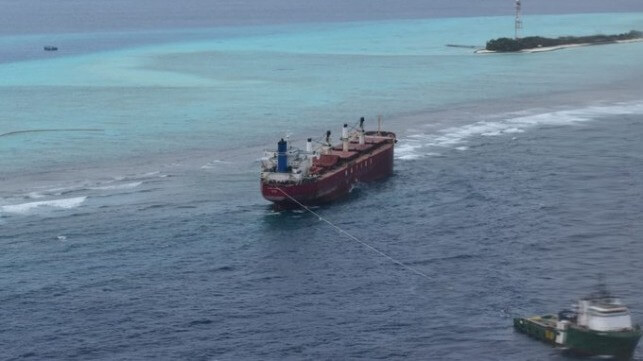 Maldives refines record fine from grounded bulker for reef damage